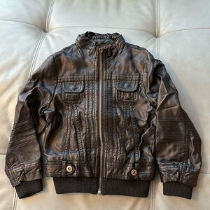 Girls faux leather jacket